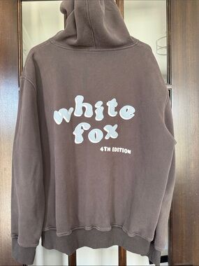 White Fox 4th Edition Gray Logo Hoodie